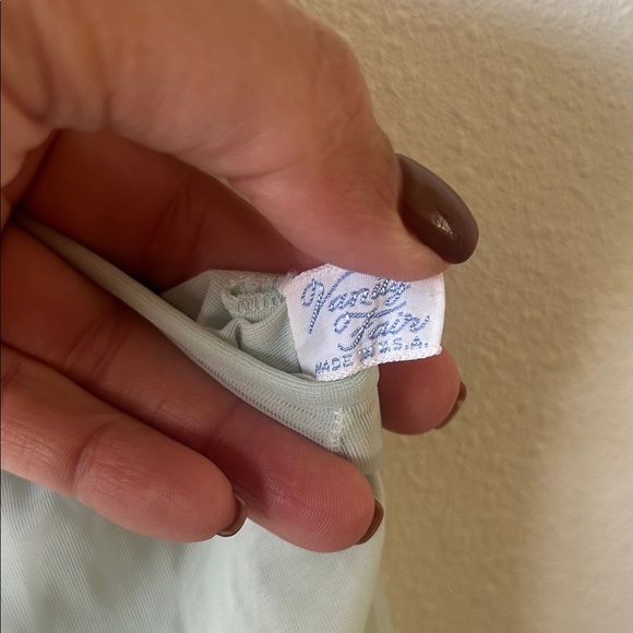 Vanity Fair Light Blue Lace Trim Chemise - Picture 6 of 7